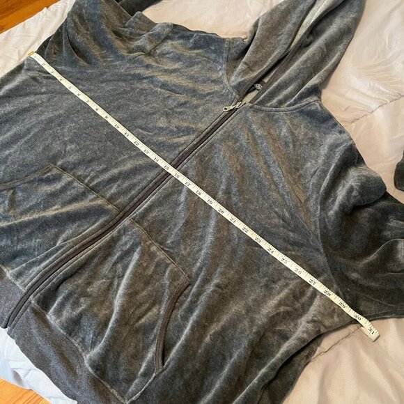 Venezia Jeans Brand Grey Velvet Jacket Size 26/28 - Picture 6 of 8